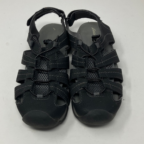 Eddie Bauer Chris Closed Toe Hiking Walking Water Sandals Youth Sz 3 Black/Gray - Picture 1 of 12